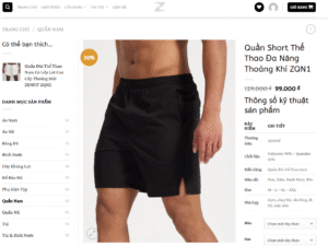 Quần Đùi Thể Thao Đa Năng Thoáng Khí Zenfit
