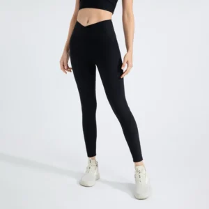 Quần leggings lưng xéo, quần tập yoga, quần giữ nhiệt